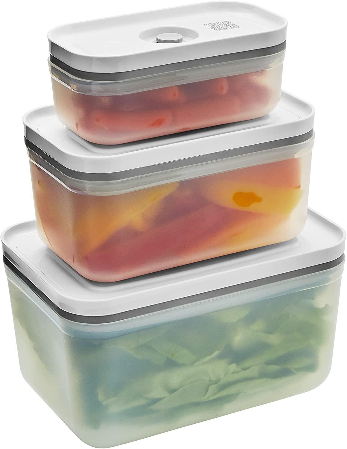 ZWILLING Fresh & Save Plastic Lunch Box, Airtight Food Storage Container,  Meal Prep Container, BPA-Free, Grey, Semitransparent - Small